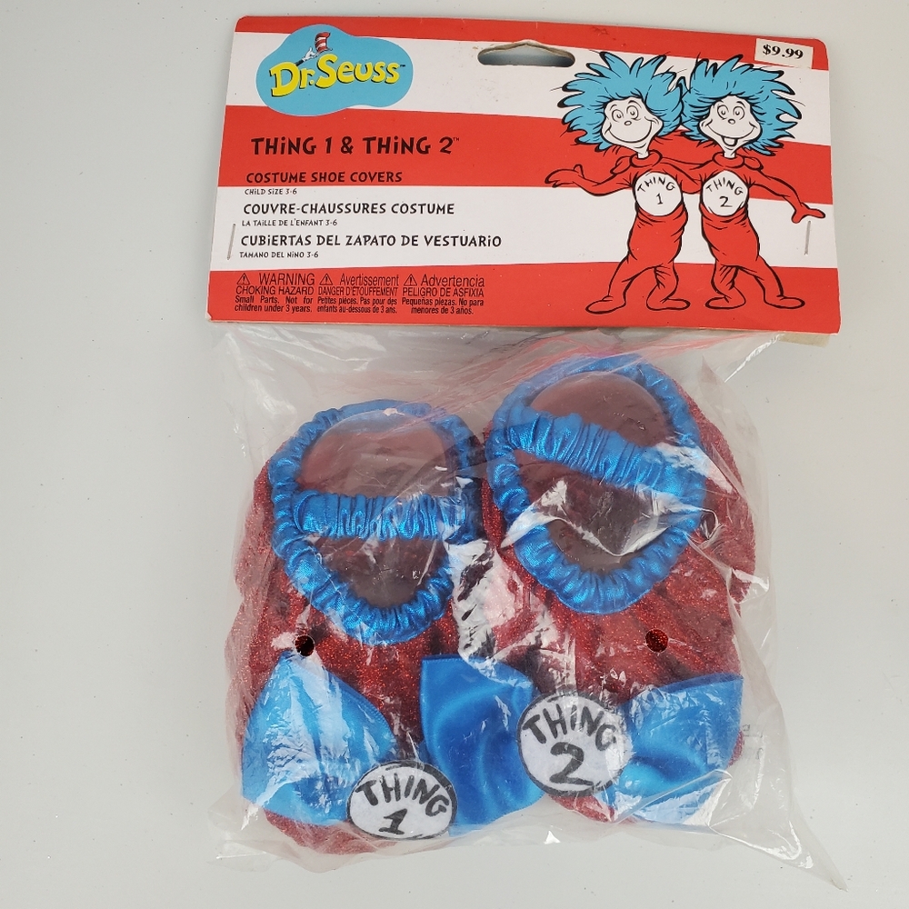 Dr. Seuss thing one an thing 2 shoe covers
